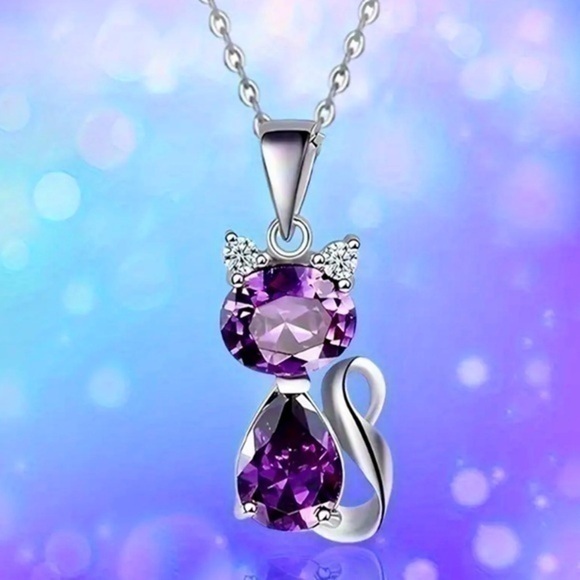 Cute Cat Pendant Necklace - NWT - Picture 1 of 5